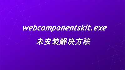 webcomponentskit.exeδװ