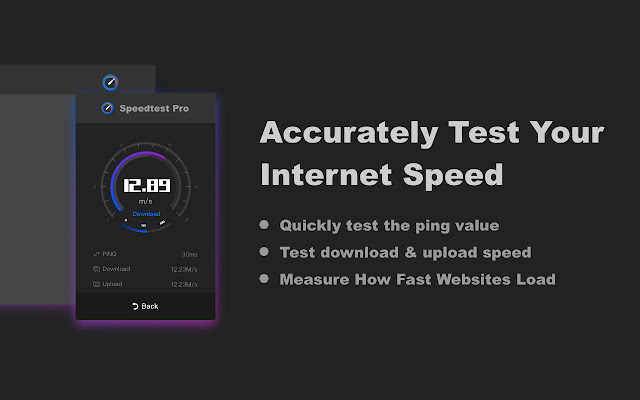 在线测速网速测试大师(SpeedTest Pro) V18.12.19.1401 Chrome插件下载