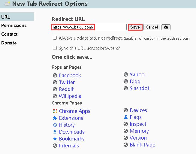 New Tab Redirect V3.1.5 谷歌浏览器新标签重定向设置插件下载